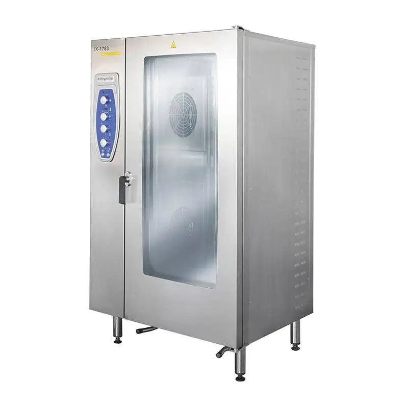 Öztiryakiler OKFE 202 Konveksiyonlu Kızaklı Fırın, Emniyet Termostatlı, GN 2/1 20 Tepsi Kapasiteli, Elektrikli - 1