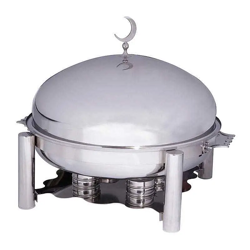 Öztiryakiler Ortadoğu Model Chafing Dish, 80 cm Kapak, Jel Yakıtlı, 36 Lt. - 1