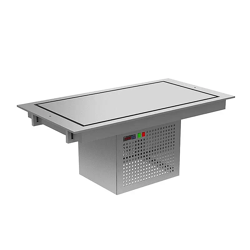 Öztiryakiler Paslanmaz Ankastre Soğuk Yüzey, 2 GN, 90 cm, 600x795x425 mm. - 1
