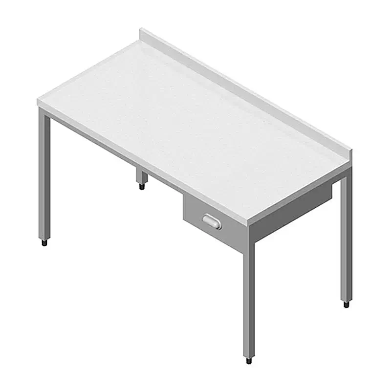 Öztiryakiler Polietilen Tabla Tek Çekmeceli Çalışma Tezgahı, 120x60 cm, Ayarlanabilir Ayaklı - 1