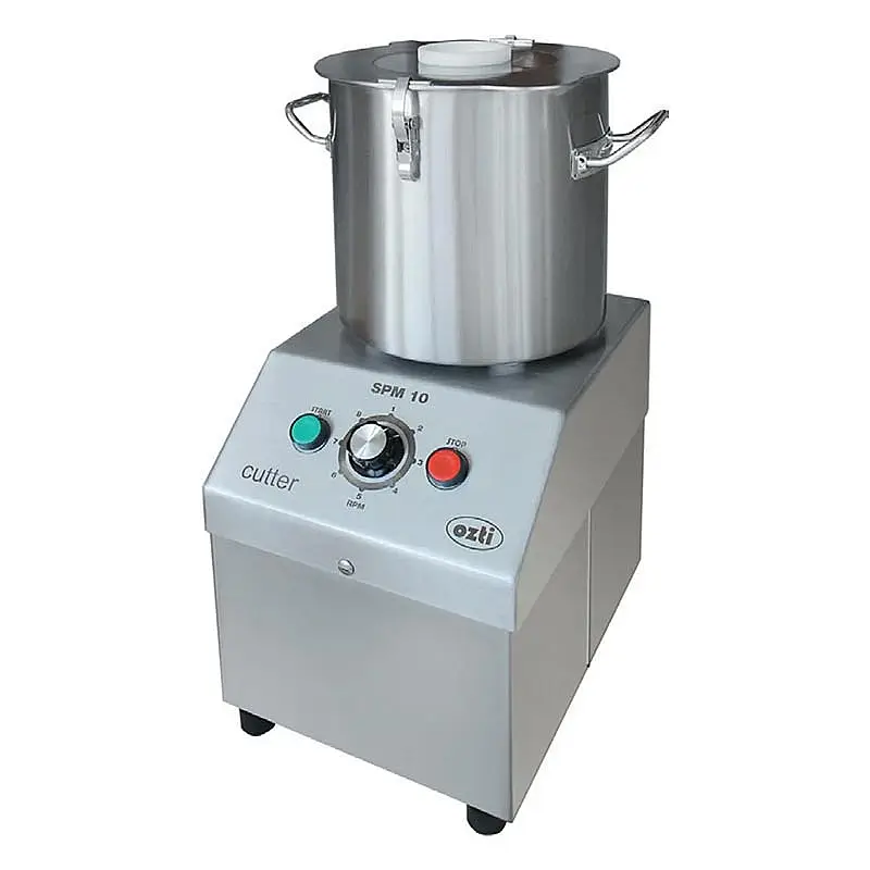 Öztiryakiler SPM 10 2-SPD Çift Devirli Sebze Parçalama ve Humus Makinesi, 10 Lt, Trifaze, Ergonomik - 1