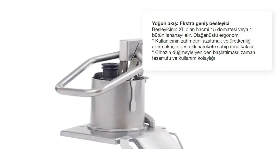Robot Coupe CL 60 Sebze Doğrama Makinesi, 2 Kafalı, Çelik Hazne - 4