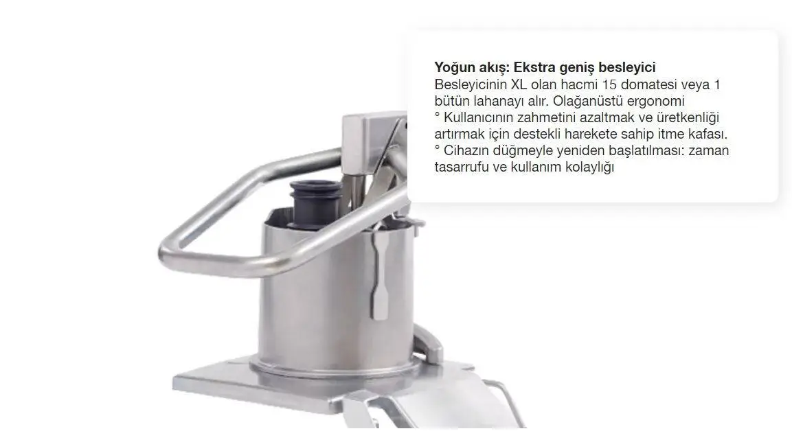 Robot Coupe CL 60 Sebze Doğrama Makinesi, 2 Kafalı, Çelik Hazne - 4