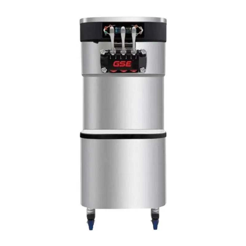 Vosco VBT-32F PRO 3 Kollu Soft Dondurma Makinesi, Paslanmaz Çelik, 32 Lt. - 1