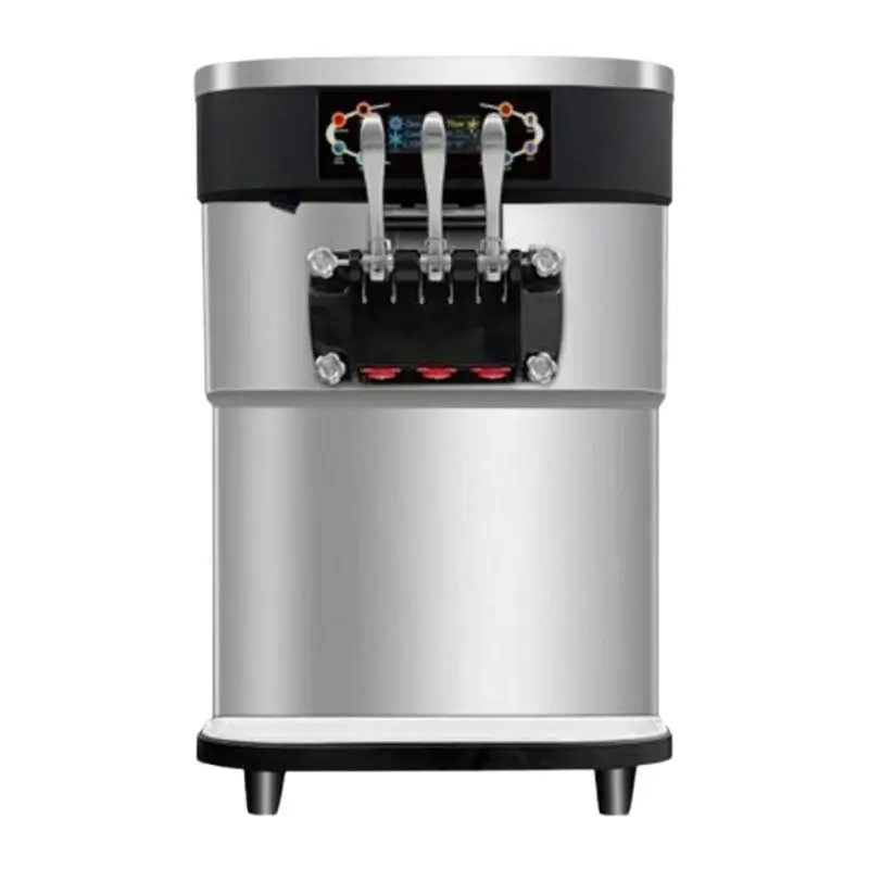 Vosco VBT-32T PRO 3 Kollu Soft Dondurma Makinesi, Paslanmaz Çelik Bıçaklar, 32 Lt. - 1