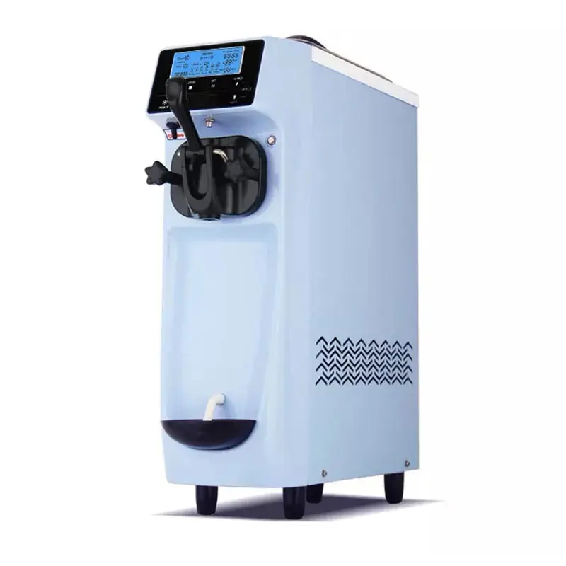 Vosco VST-16EM Soft Dondurma Makinesi, Paslanmaz Çelik Gövde, Mavi - 1