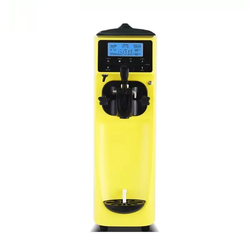 Vosco VST-16ES Soft Dondurma Makinesi, Paslanmaz Çelik Gövde, Sarı - 5
