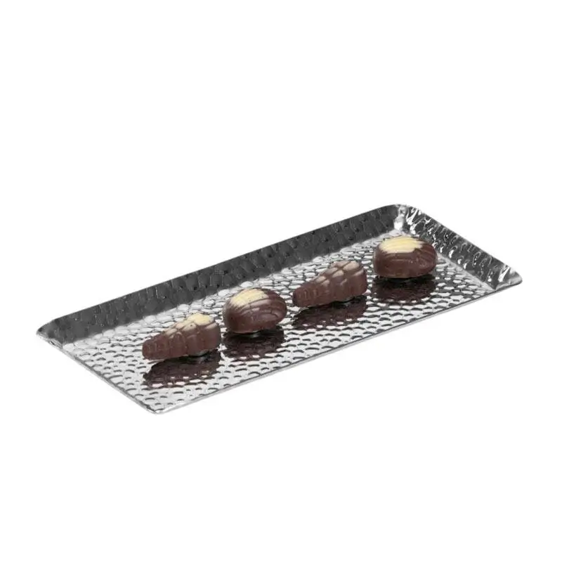 Zicco CPY-3 Çikolata Teşhir Tepsisi, Çelik, Gümüş Renk, 9.5x19.5 cm - 1