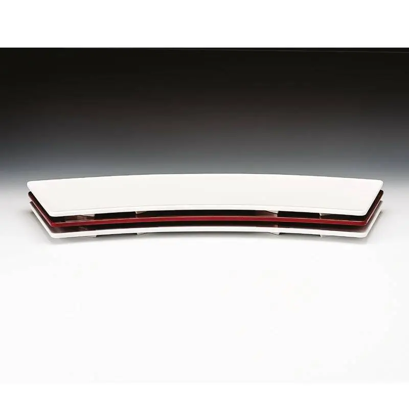 Zicco K-2015 Teşhir Tabağı, Melamin, Kırmızı, 19x56 cm - 1