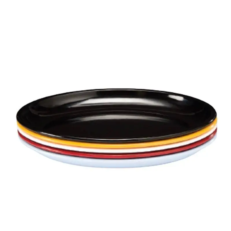 Zicco K-2036 Teşhir Tabağı, Oval Form, Melamin, Siyah, 48x34x5.5 cm - 1