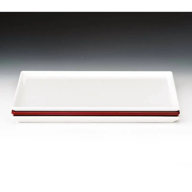 Zicco K-2045 Teşhir Tabağı, Melamin, Kırmızı, 25x35 cm - 1