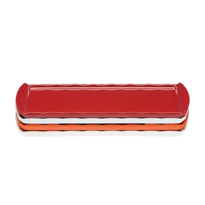 Zicco K-2053 Teşhir Tabağı, Melamin, Kırmızı, 15x35 cm - 1