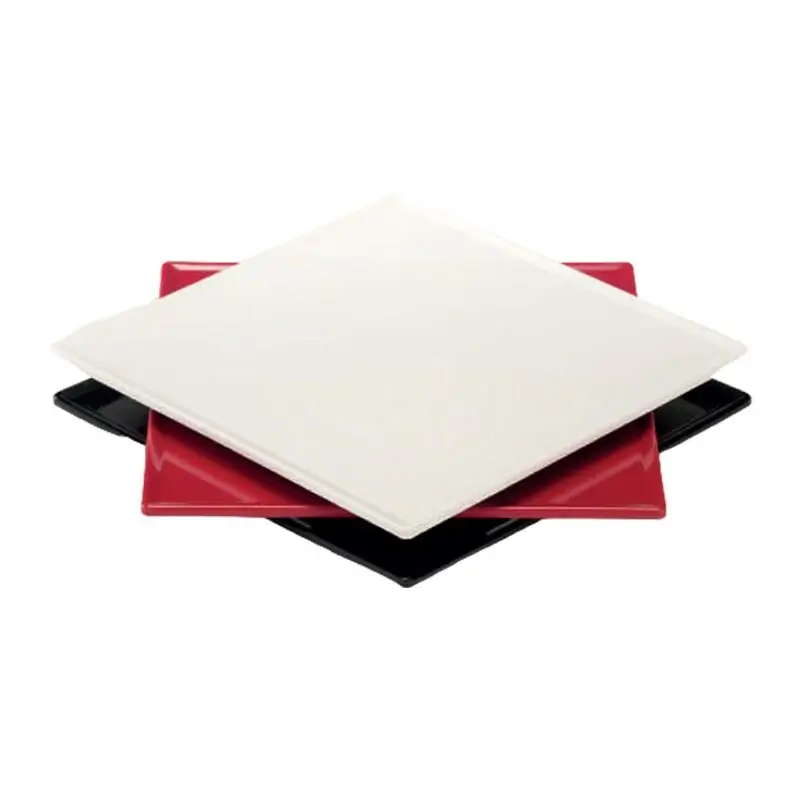Zicco K-2060 Teşhir Tabağı, Minimal Tasarım, Melamin, Siyah, 29x29 cm - 3