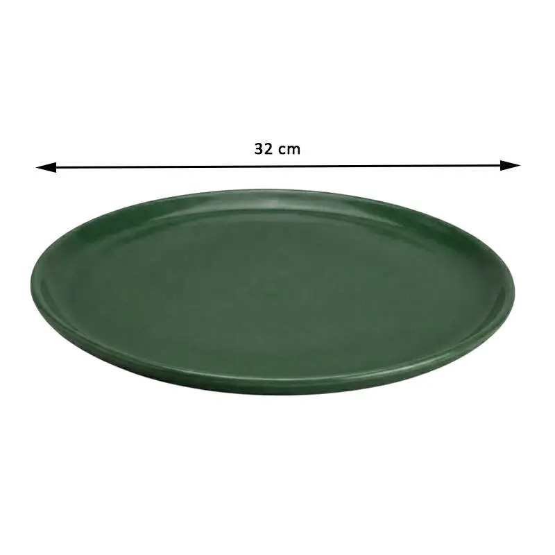 Zicco K-9300 Teşhir Sunum Tepsisi, Taş Model, Melamin, Yeşil, 32 cm - 2
