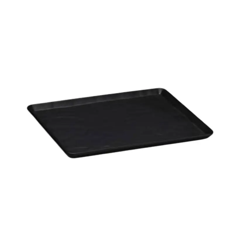Zicco K-9350 Melamin Teşhir Sunum Tabağı, Taş Model, Kırmızı, 26x32 cm - 1