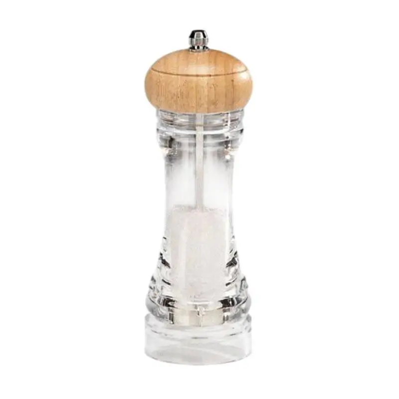 Zicco P-22807 Tuz ve Karabiber Değirmeni, Akrilik, Şeffaf, 19 cm - 1