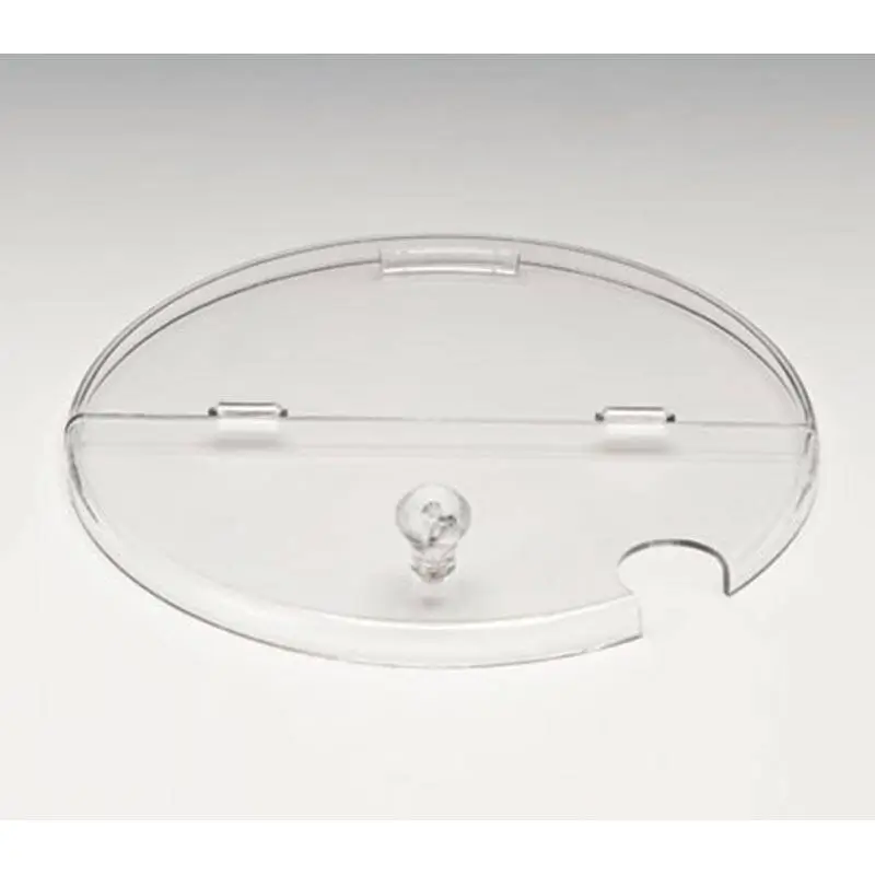 Zicco PDFCC Açılır Kapanır Kapak, Menteşeli, Polikarbon, Şeffaf, 26 cm - 1