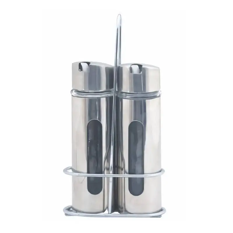 Zicco YZ-5145 Çelik Standlı Yağlık Sirkelik, 2'li Set, Gümüş Renk - 1