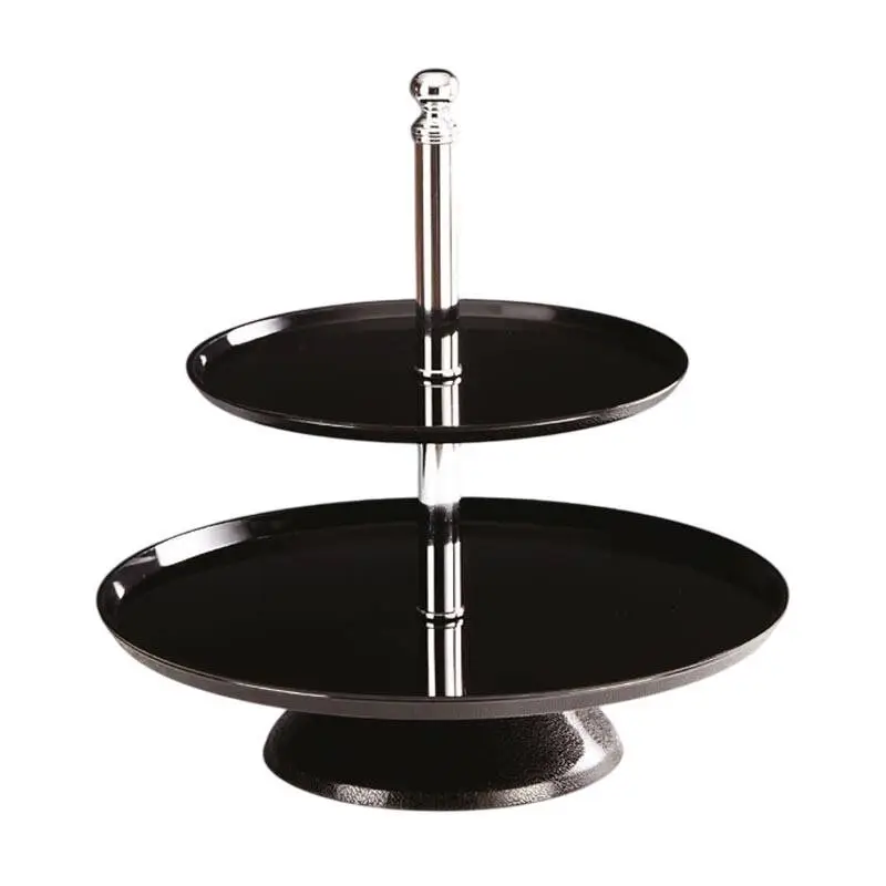 Zicco ZCB-01 Teşhir Standı, 2 Katlı, Polikarbon, Siyah, 37 cm - 1