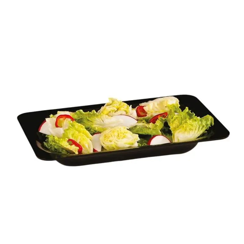 Zicco ZCP-298 Derin Teşhir Tabağı, Polikarbon, Siyah, 40x26x6.5 cm - 1