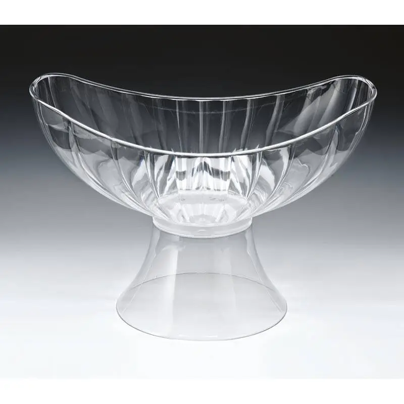 Zicco ZCP-476 Gondol Teşhir Kase, Ayaklı, Polikarbon, Şeffaf, 42.5x25.5x29 cm - 1