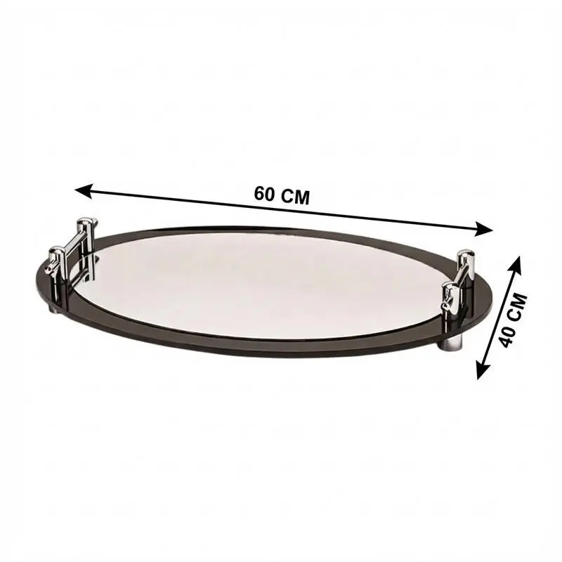 Zicco ZCP-588 Aynalı Teşhir Standı, Oval Model, 60x40 cm - 2