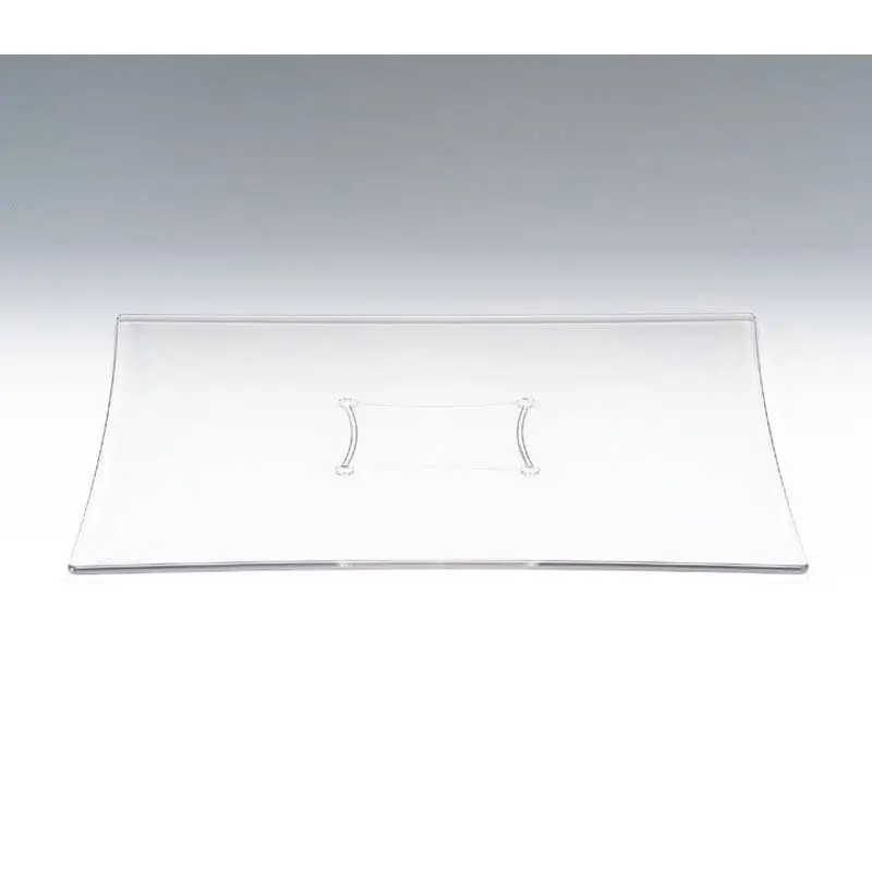 Zicco ZCP-623 Teşhir Sunum Tabağı, Polikarbon, Şeffaf, 25x25 cm - 1