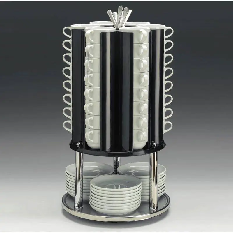 Zicco ZCP-757 Tabak Fincan Kaşık Standı, Metal Tabanlı, Döner Yapı, 30x55 cm - 1