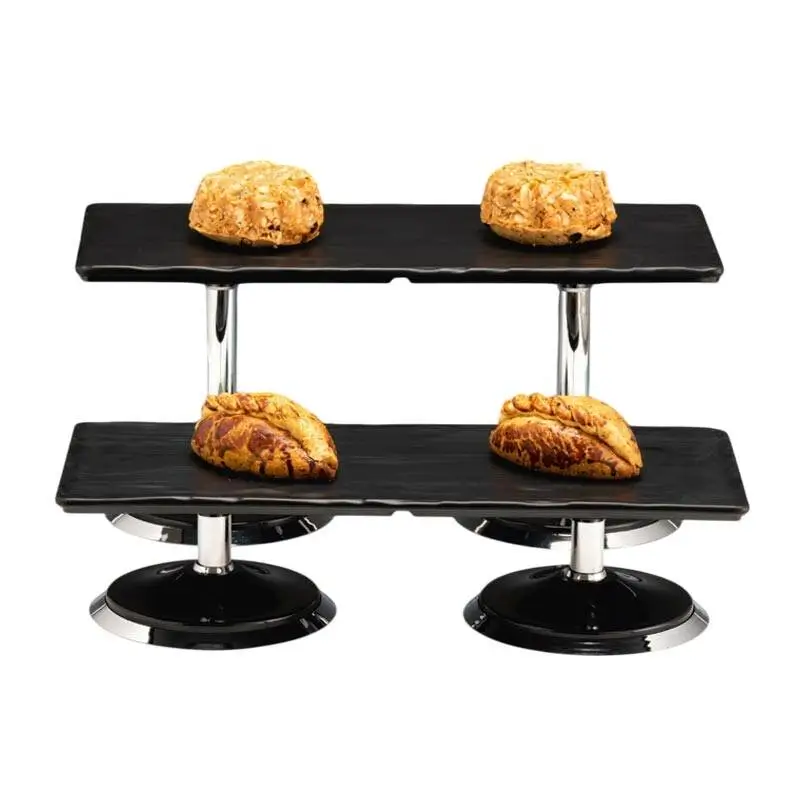 Zicco ZCP-825 Teşhir Standı, Melamin Tepsili, Siyah, 45x19x21 cm - 1